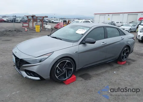 2022 Hyundai Elantra N Line из США, поврежденный, VIN KMHLR4AF2NU238408